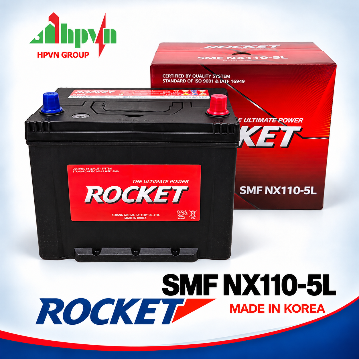 Ắc Quy Rocket NX110-5L (12V - 70Ah) 